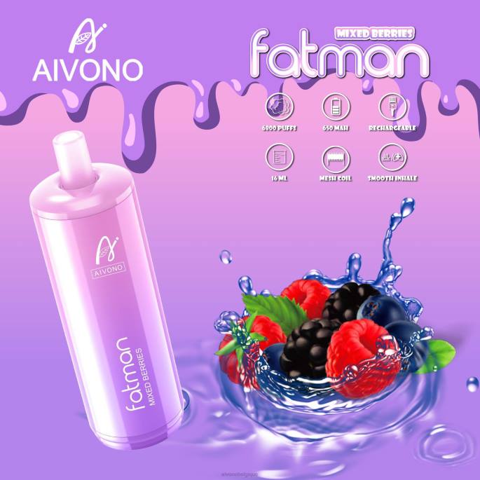 Aivono FATMAN 6800 baies mélangées - RN6J27 Aivono Vape Review