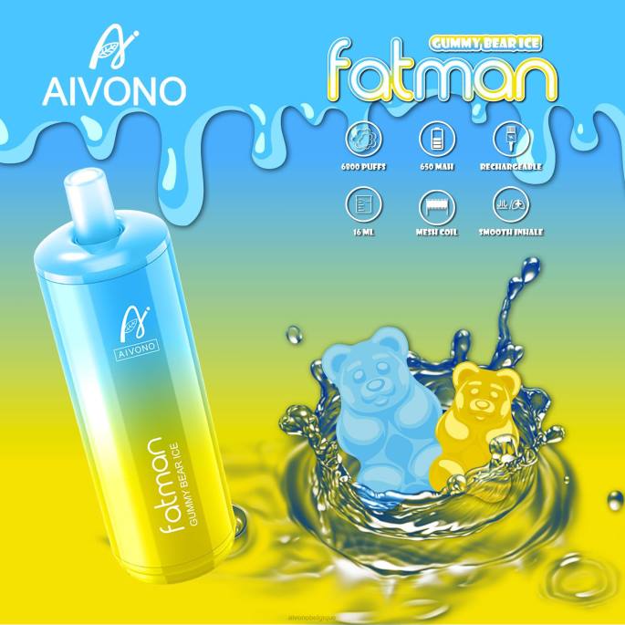 Aivono FATMAN 6800 glace à lours gommeux - RN6J32 Aivono Belgique