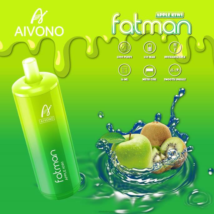 Aivono FATMAN 6800 pomme-kiwi - RN6J31 Aivono Vape Review