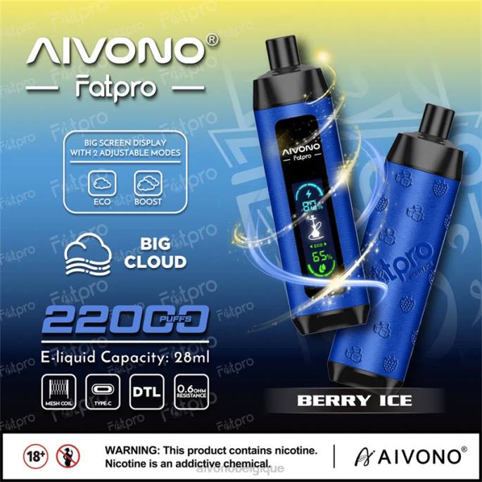 Aivono Fatpro 22000 glace aux baies - RN6J10 Aivono Vape
