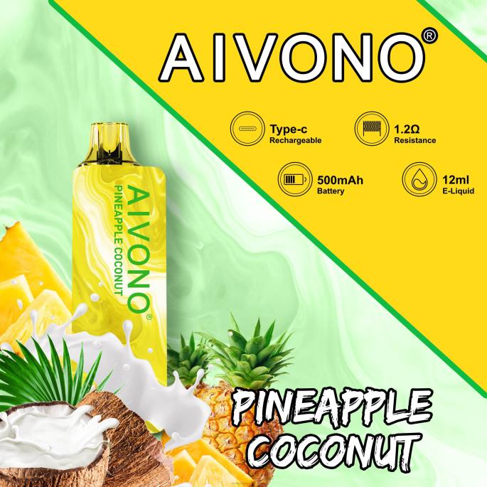 Aivono AIM GUN 7000 ananas noix de coco - RN6J106 Aivono Vape