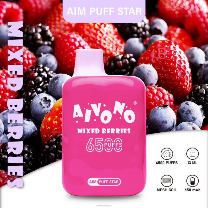 Aivono AIM PUFF STAR 6500 baies mélangées - RN6J290 Aivono Vape