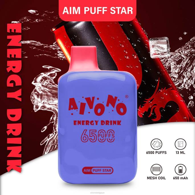 Aivono AIM PUFF STAR 6500 boisson énergisante - RN6J293 Aivono Puffs