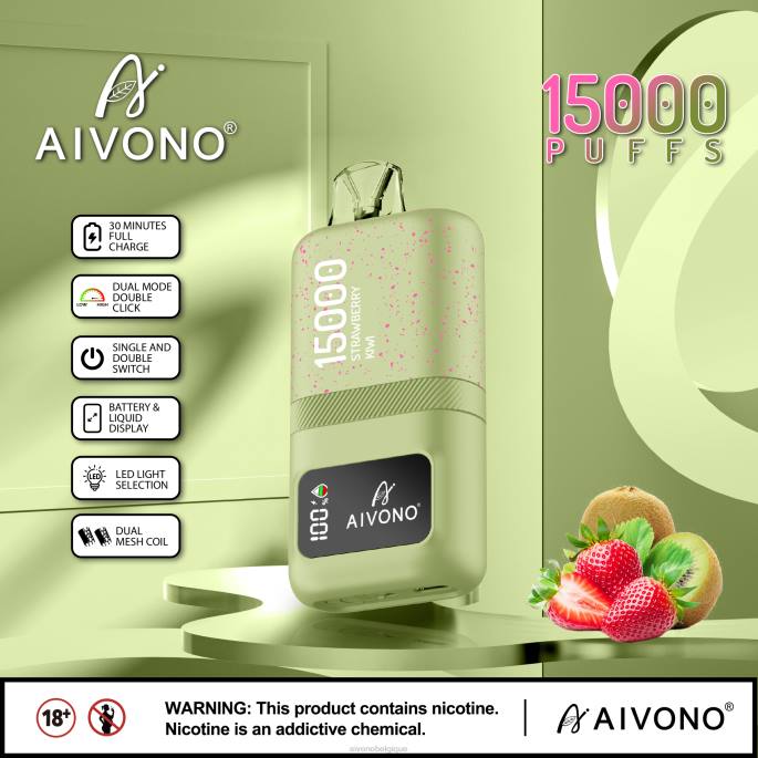 Aivono AIM magic 15000 fraise-kiwi - RN6J63 Aivono Vape Review
