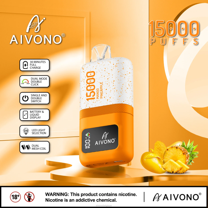 Aivono AIM magic 15000 mangue ananas - RN6J69 Aivono Puffs