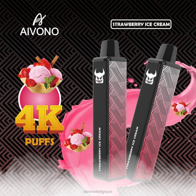 Aivono AIM FREAK 4000 glace à la fraise - RN6J263 Aivono Vape Review